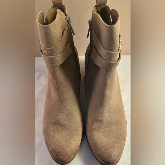 NEW Sam Edelman Leather Ankle Boots Polina Safari Tan Size 10 - Picture 2 of 8